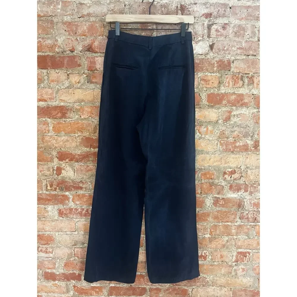 Reformation Mason Pants 6 Navy Blue